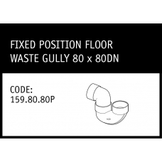 Marley Solvent Joint Fixed Position Floor Waste Gully 80 x 80DN - 159.80.80P